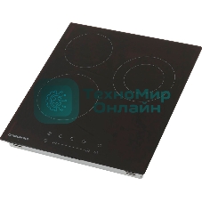 Варочная электрическая панель Maunfeld EVCE.453.D-BK, конфорок: 3 шт., стеклокерамика, независимая, черный