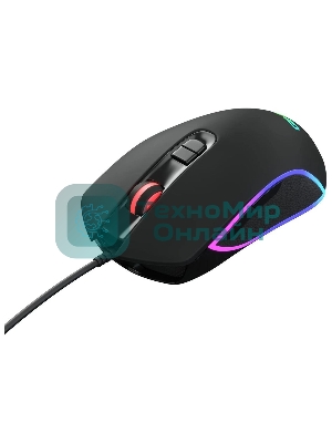 Мышь проводная GMNG 730GM черный, 12000 dpi, USB, кнопки - 7