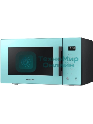 Микроволновая печь Samsung MS23T5018AN/BW голубой, 23 л, 800 Вт, переключатели - сенсор