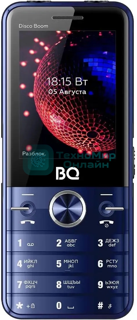 Мобильный телефон BQ 2842 Disco Boom синий/черный