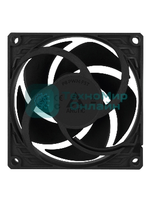 Вентилятор для корпуса Arctic P8 PWM PST черный, 80 мм, 3000 об/мин, 22.5 дБ, 4 pin