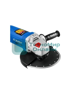 Угловая шлифовальная машина Зубр 180 мм, 2000 Вт, компакт, серия Профессионал