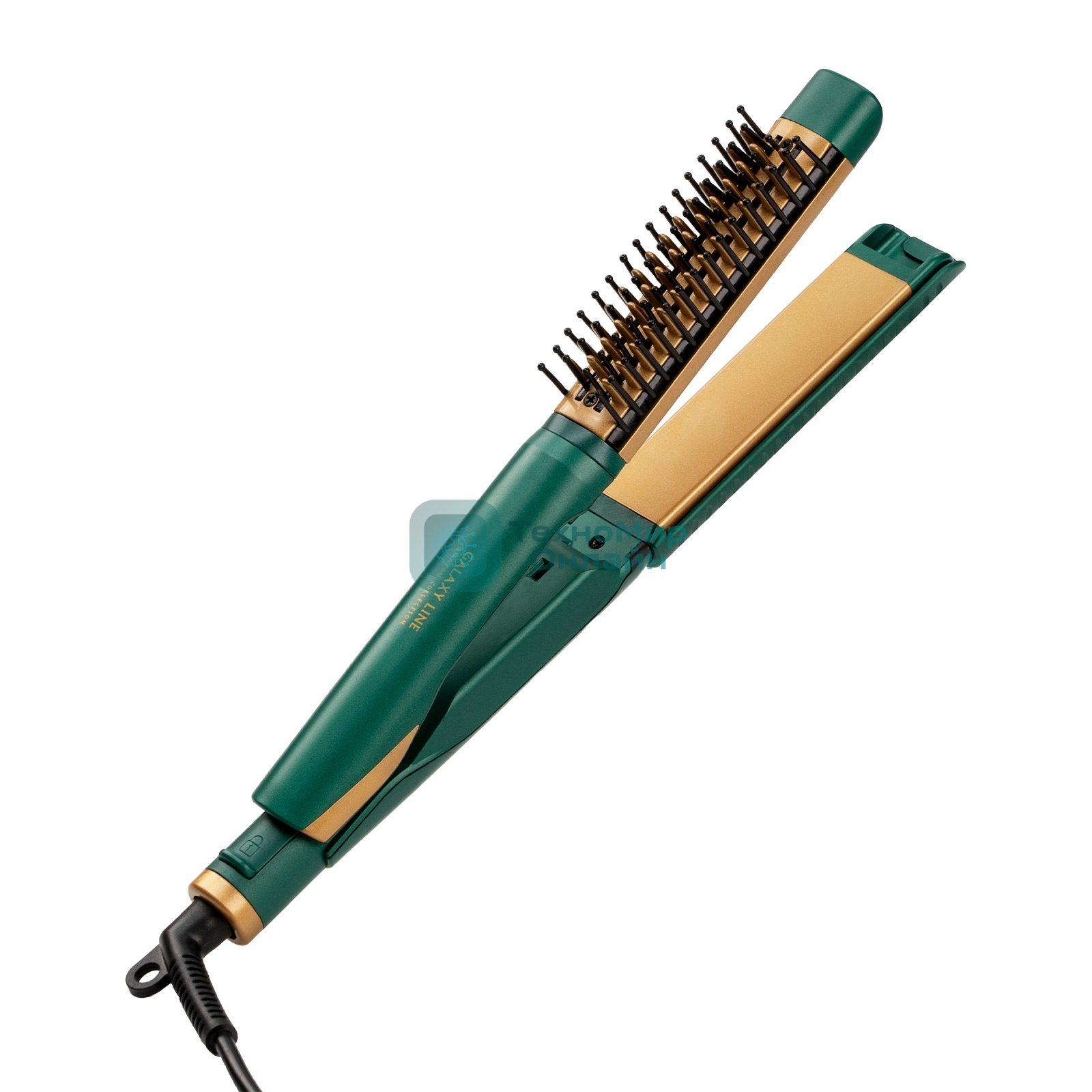 Мультистайлер Galaxy Line GL4525 зеленый/золотистый, 28 мм, 120-220 °C, 11 режимов