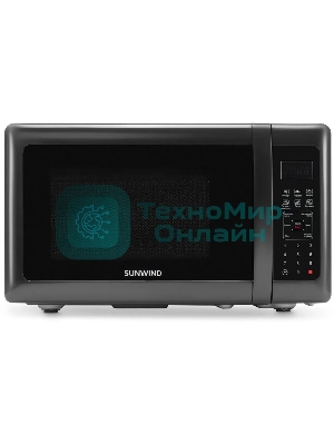 Микроволновая печь SunWind SUN-MW007 черный, 20 л, 700 Вт, переключатели - сенсор