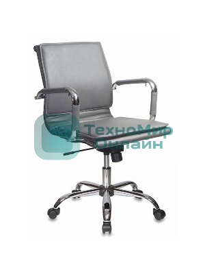 Кресло Бюрократ CH-993-Low/grey серый, экокожа