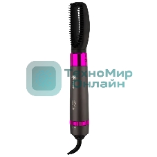 Фен-щётка LEONORD LE-1211 черный/розовый, 1200 Вт, ионизация