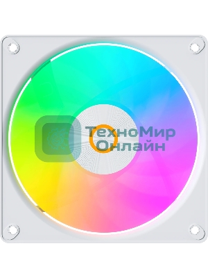 Вентилятор для корпуса Ocypus Gaммa F12 Elite WH ARGB REVERSE BLADE, 120x120x25мм, 4-PIN PWM, 600-1800 RPM, 26 DBA MAX, HYDRO BEARING