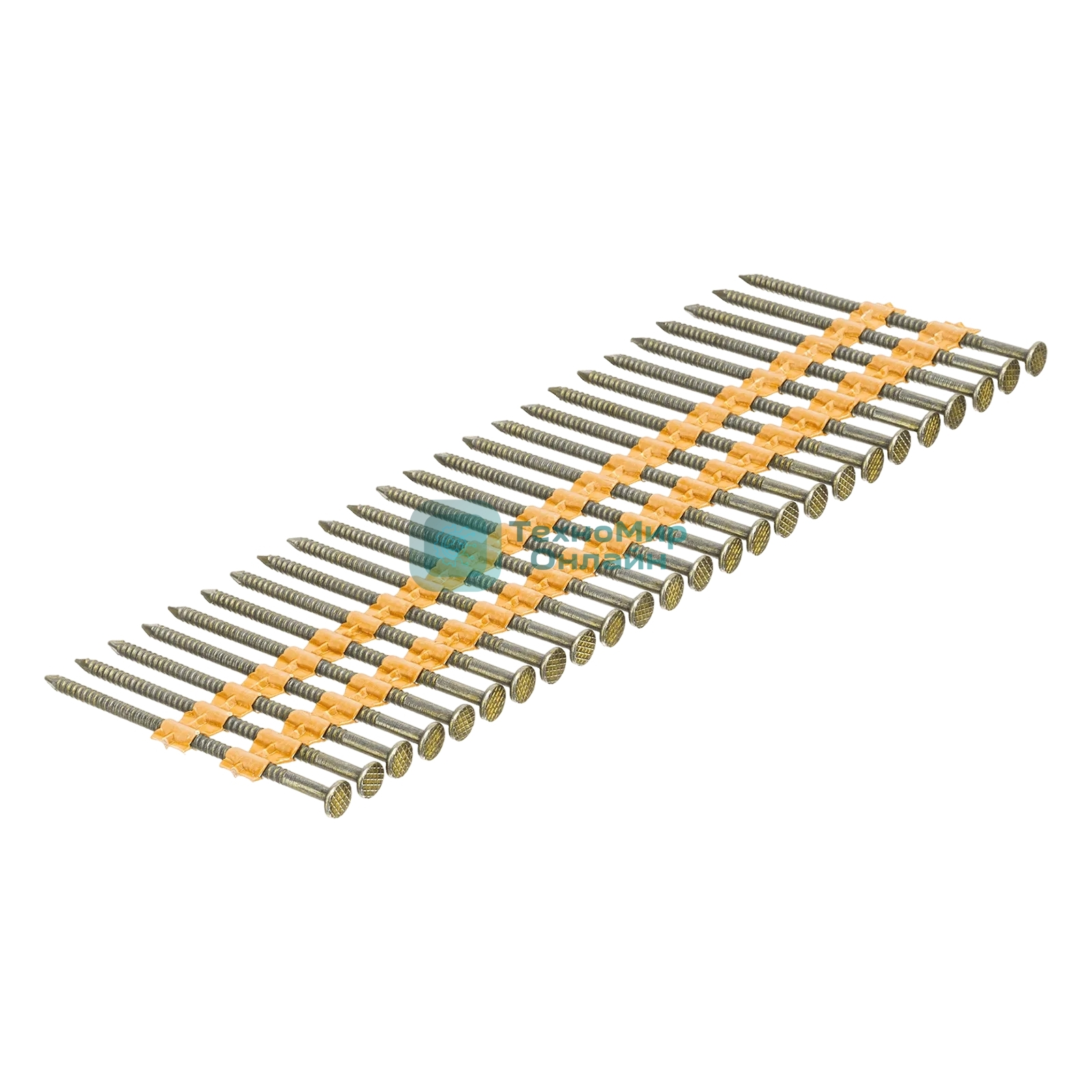 Гвозди Denzel для пнев. нейлера (крашен.), длина - 65 мм, диам. - 2,9 мм, 2000 шт.