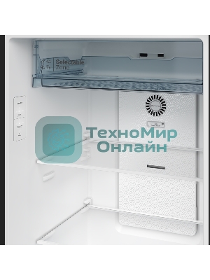 Холодильник Hitachi HRTN6443SXCS серебристый двухкамерный 315/94л морозилка сверху