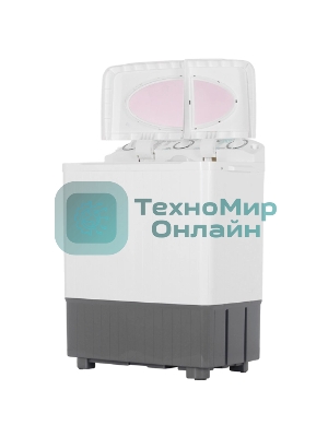 Стиральная машина Славда WS-60РЕТ белый/серый, загрузка вертикальная 6 кг, 1350 об/мин, класс: А