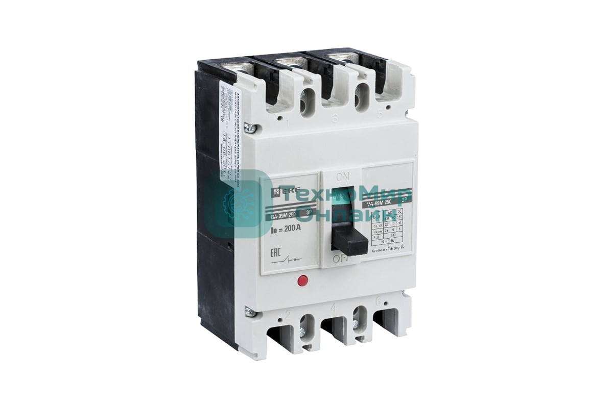 Выключатель автоматический 3п ВА-99М 250/125А 25кА Basic EKF mccb99-250-125m
