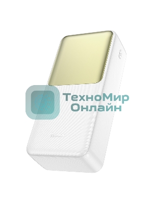 Портативный аккумулятор Hoco J136B, 30000мА·ч, QC/PD, 3A, с дисплеем, белый