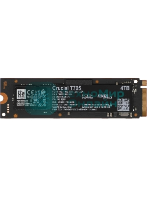 Накопитель SSD Crucial T705 4Tb PCIe Gen5 NVMe M.2 SSD CT4000T705SSD3