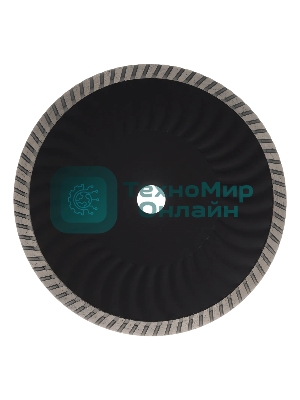 Диск алмазный отрезной Denzel ф230 х 22,2 мм, турбо, сухое резание, HWD92