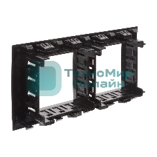 Рамка-суппорт 4 мод. Avanti для In-liner Front черный ДКС 4402914