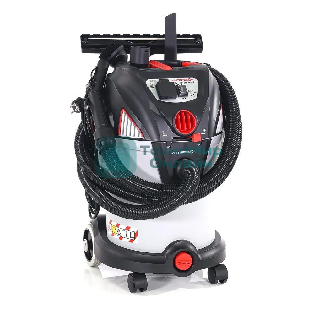 Строительный пылесос INTERSKOL PU-30/1400PE