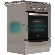 Плита газовая Gefest ПГ 6100-03 0004 серебристый, конфорок 4 шт, духовка 52 л, 60 см x 85 см x 60 см