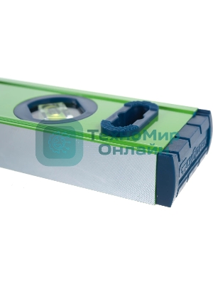 Уровень Сибртех алюминиевый УСМ-0,5-600, фрезерованный, 3 глазка, магнитный, рукоятки, 600 мм