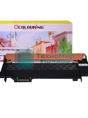 Картридж лазерный Colouring CG-W2072A (№117A) Yellow (700 копий) для принтеров HP Color Laser 150nw/150a/178nw/179fnw
