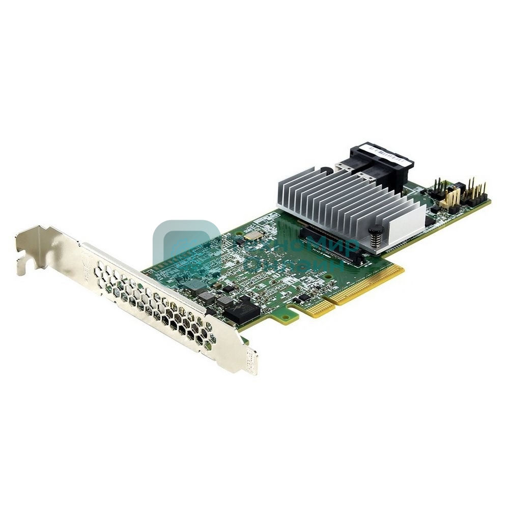RAID-контроллер Broadcom 9361-8i(2G) SGL (LSI00462/05-25420-08А) PCIe 3.0 x8 LP, SAS/SATA 12G, RAID 0,1,5,6,10,50,60, 8port (2*int SFF8643), Cache 2Gb, 3108ROC, RTL 5
