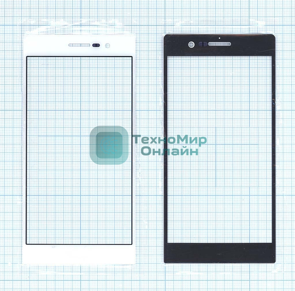 Стекло для Huawei Ascend P7 белое