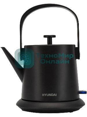 Чайник электрический Hyundai HYK-S2042 0.6 л, 1000 Вт, черный