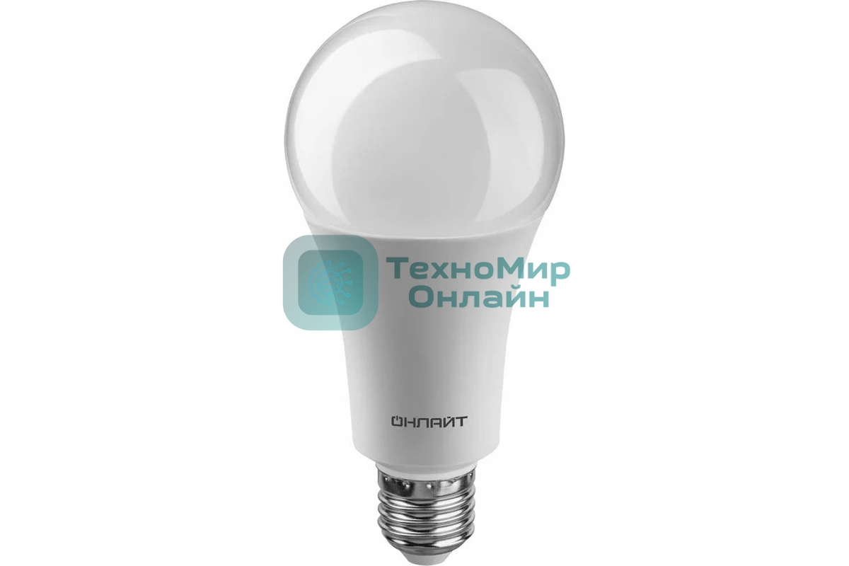 Лампа светодиодная ОНЛАЙТ 61972 OLL-A70-30-230-6.5K-E27