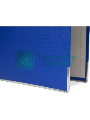 Папка-регистратор Silwerhof 2013371 A4 50мм, ПВХ/бумага синий, металлическая окантовка, сборная (упаковка: 2шт)