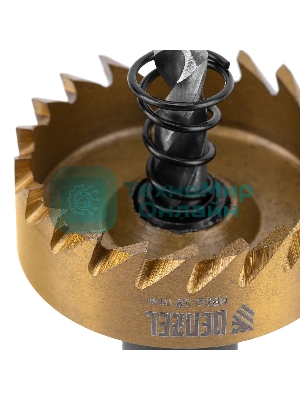Коронка по металлу Denzel HSS, 38 мм, нитридтитановое покрытие
