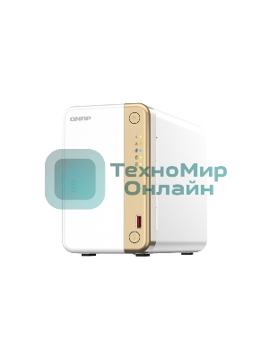 Сетевое хранилище channel QNAP TS-262-4G NAS 2 HDD trays, 2 x M.2 NVMe PCIe Gen 3 x1, 2-core Intel Celeron N4505 2.9 GHz, 4 Gb RAM (4Gb max), 1x2.5 Gigabit Ethernet, Slot PCIe Gen 3 x2, 2 USB 3.2 Gen 2 (10Gbps) Port, 2xUSB USB 2.0 port, 1xHDMI 2.0