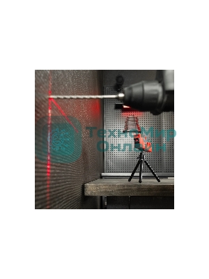 Уровень лазерный Matrix, 180 мм, 220 мм штатив, 4 глазка