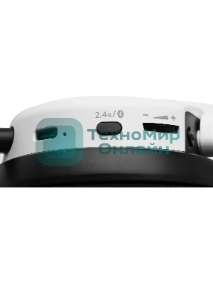 Гарнитура Bloody GR370 белый, беспроводная + проводная, Bluetooth, до 45 ч, подсветка