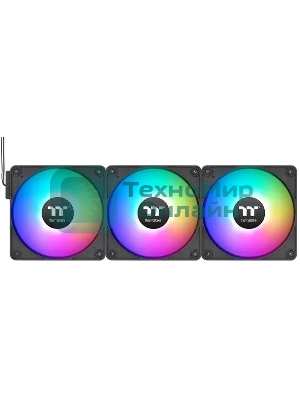 Вентилятор для корпуса Thermaltake CT120 EX Sync ARGB 120х120x25 черный 4-pin 28.5дБ (упак.:3шт) (CL-F181-PL12SW-A) Ret