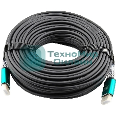 Кабель аудио-видео Cactus CS-HDMI-AOC-2.1-30 HDMI (m)/HDMI (m) 30м. позолоч.конт. черный