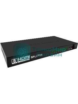 Сплиттер аудио-видео Premier 5-872-8 HDMI (f)/8xHDMI (f) черный