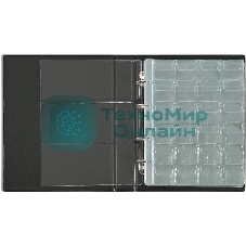 Папка на 4-х кольцах Silwerhof Кляссер верт. ПВХ 0.6мм, черный