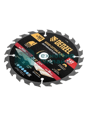 Пильный диск по дереву Denzel ф165 х 20 мм, 24 зубьев, тонкий