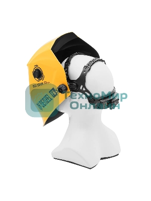 Щиток защитный лицевой (маска сварщика) Denzel F6, см. окно 93х43, Real Color, DIN 5-8/9-13