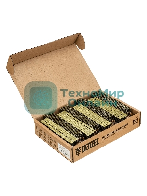 Гвозди Denzel для пнев. нейлера (крашен.), длина - 65 мм, диам. - 2,9 мм, 2000 шт.