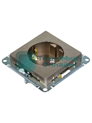 Механизм розетки 1-м СП AtlasDesign с заземл. 16А шампань SchE ATN000543