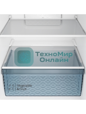 Холодильник Hitachi HRTN6443SXCS серебристый двухкамерный 315/94л морозилка сверху