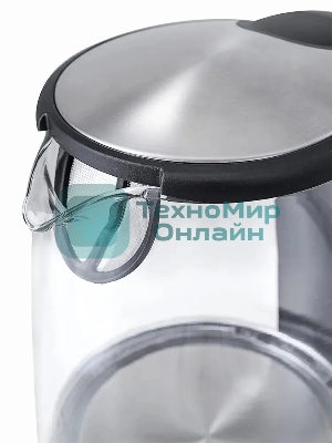 Чайник электрический Kitfort КТ-619, стекло, 1850 - 2200 Вт, 1.7 л