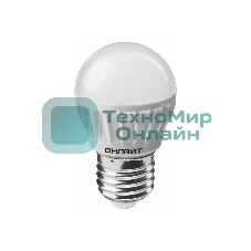 Лампа светодиодная ОНЛАЙТ 61137 OLL-G45-8-230-6.5K-E27