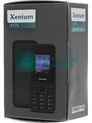 Мобильный телефон Xenium X175 черный моноблок 2Sim 1.8