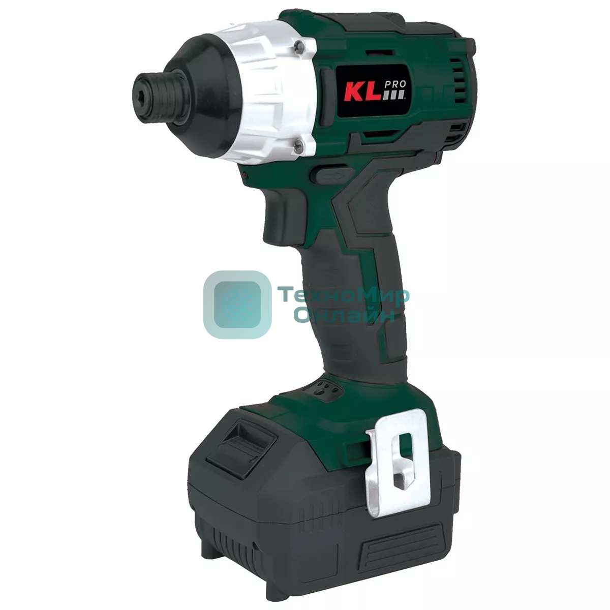 Профессиональный бесщеточный винтоверт аккумуляторный KLPRO KLDV18B-80 (18В, Li-ion-2шт, 8.0А·ч, 180Нм, 2 скорости, подсветка,З/У,в кейсе)