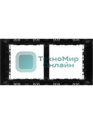 Рамка-суппорт 4 мод. Avanti для In-liner Front черный ДКС 4402914