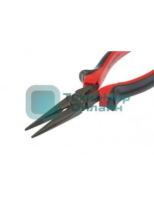 Длинногубцы Matrix 17160 черный Nickel, 180 мм, прямые, двухкомпонентные рукоятки