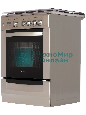 Плита газовая Gefest ПГ 6100-03 0004 серебристый, конфорок 4 шт, духовка 52 л, 60 см x 85 см x 60 см
