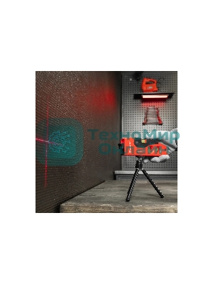 Уровень лазерный Matrix, 180 мм, 220 мм штатив, 4 глазка