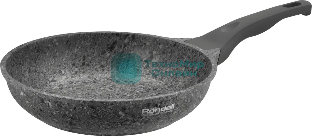 Сковорода Rondell Granit Carrara RDA-1846, 28см, без крышки, серый